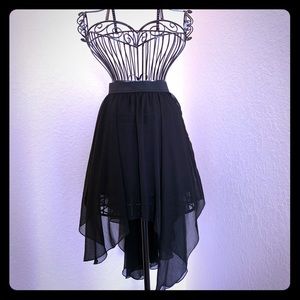 Asymmetrical Skirt in Black